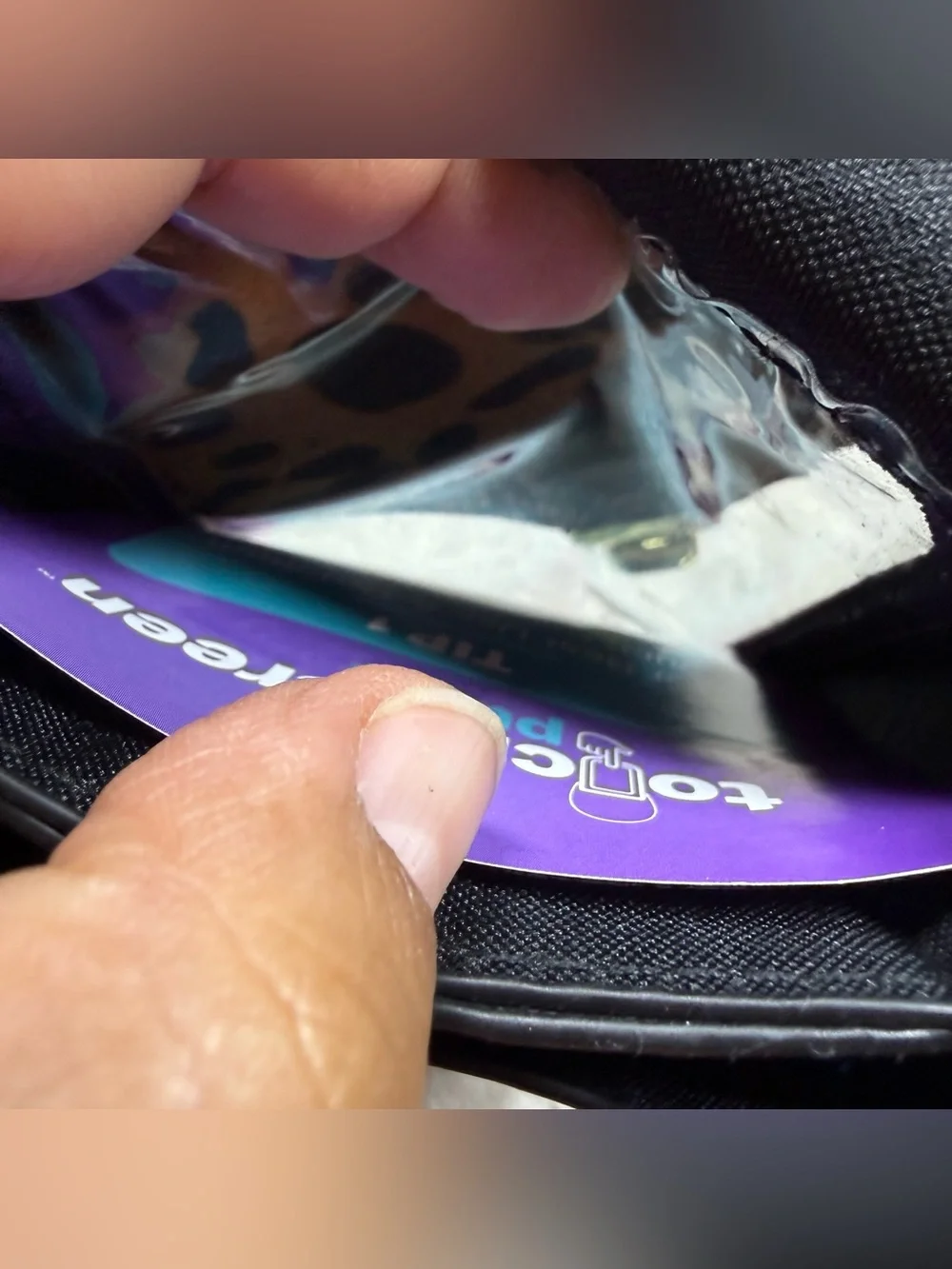 Touch purse phones up